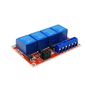4-Way 5v relay module with optocoupler isolation support high and low level trigger Development Board