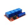 4-Way 5v relay module with optocoupler isolation support high and low level trigger Development Board