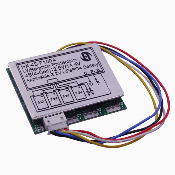 4 strings of 12.8V lithium iron phosphate protection plates 4 strings of 14.8V lithium battery protection plates with balanced 100A sub-ports