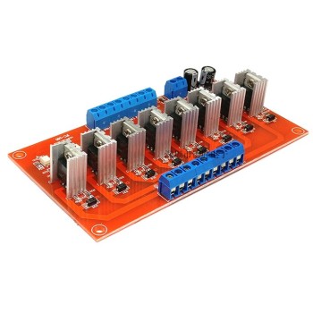 8-way DC PLC amplifier board isolation IO protection board optocoupler isolation power output board intermediate relay power amplifier