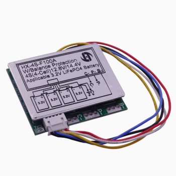 4 strings of 12.8V lithium iron phosphate protection plates 4 strings of 14.8V lithium battery protection plates with balanced 100A sub-ports