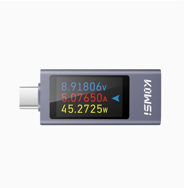 2303C mobile phone charging detector supports 12A high current PD DC voltmeter USB power meter