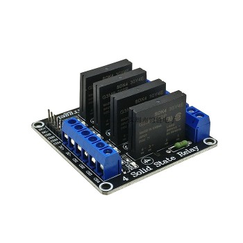 4-Way 5v low level solid state relay module with Fuse solid state relay 250V2A