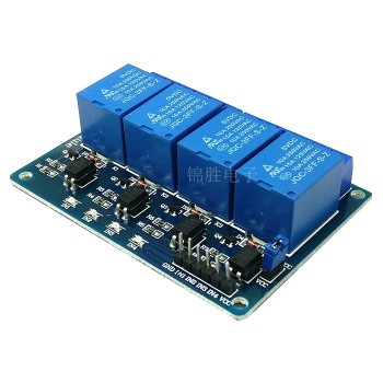 Four-way relay extended version 5V with optocoupler isolation support AVR/51/PIC microcontroller