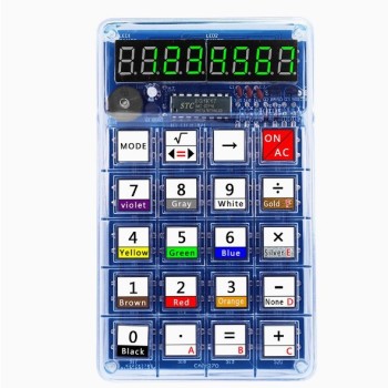 Calculator Making Kit Digital DIY Parts 51 Microcontroller Welding Practice Homemade Led Digital Tube Computer