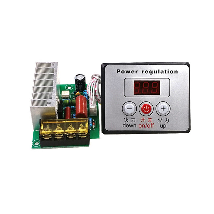 4000W high-power thyristor electronic voltage regulator dimming speed regulation temperature regulation with insurance shell
