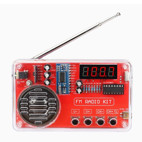radio kit diy assembly fmfm circuit board making spare parts single chip microcomputer electronic making welding exercises