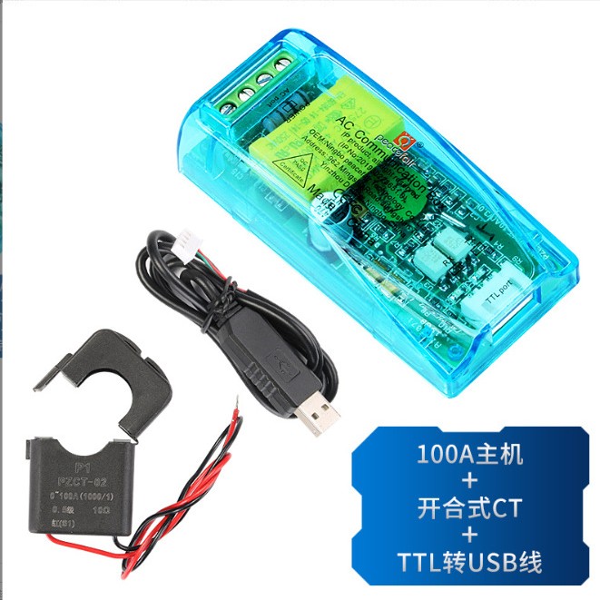 Pzem-004T Brand Ac Voltage Current Power Frequency Electrical Energy Communication Module Module Ttl Serial Communication