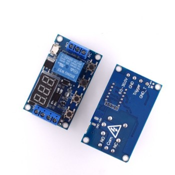 1-way delay power off disconnection trigger cycle timing circuit 6-30V switch relay delay module