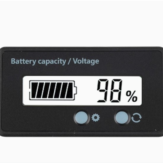 12V24V48V60V72V Car Lead-Acid Battery Lithium Battery Power Indicator Dashboard Power Meter