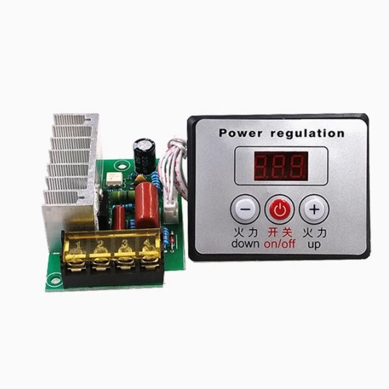 4000W Thyristor High Power Digital Voltage Regulator Cnc Dimming Speed Regulation Temperature Regulation