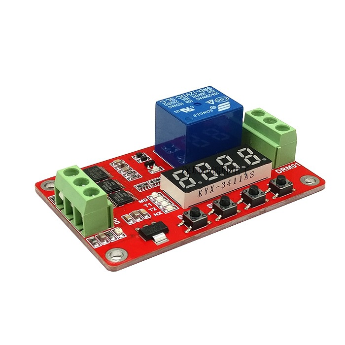 FRM01 multi-function relay module cycle delay timer switch self-locking