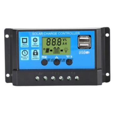 Pwm Solar Controller 10A20A30A12V24Vusb Charge and Discharge Photovoltaic Street Light System Controller