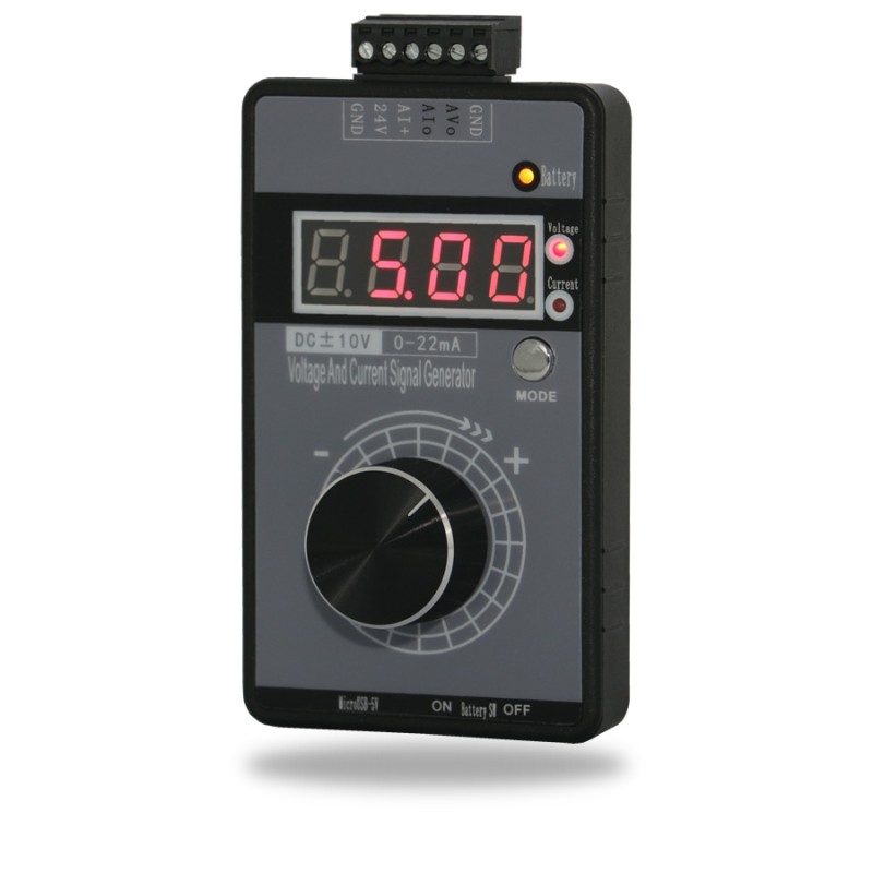 New Handheld Positive and Negative Voltage 0-10V5V + Current 0-4-20Ma Signal Generator Analog Source Calibration Instrument