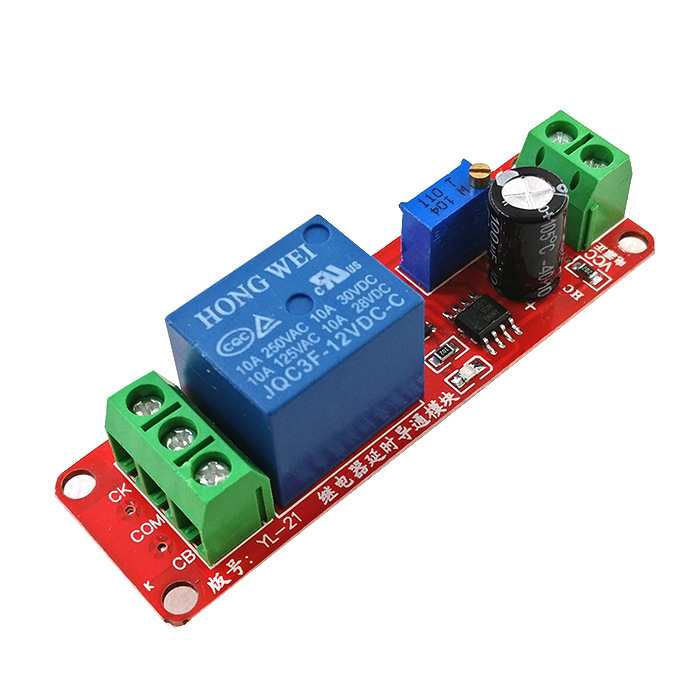 NE555 delay relay module monostable switch delay power-on Switch 5v 12V automotive electrical appliances