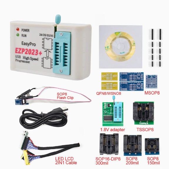 Ezp2023+ High-Speed Spi Flash Programmer 24/25/93 Bios 25t80 Burning Offline Recovery