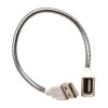 Metal usb hose USB lamp extension cable usb snake tube table lamp metal hose diameter 6MM White