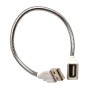 Metal usb hose USB lamp extension cable usb snake tube table lamp metal hose diameter 6MM White