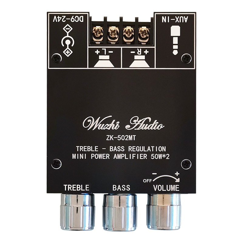 ZK-502MT 2.0 stereo Bluetooth audio digital HIFI amplifier board module 50W * 2 bass adjustment