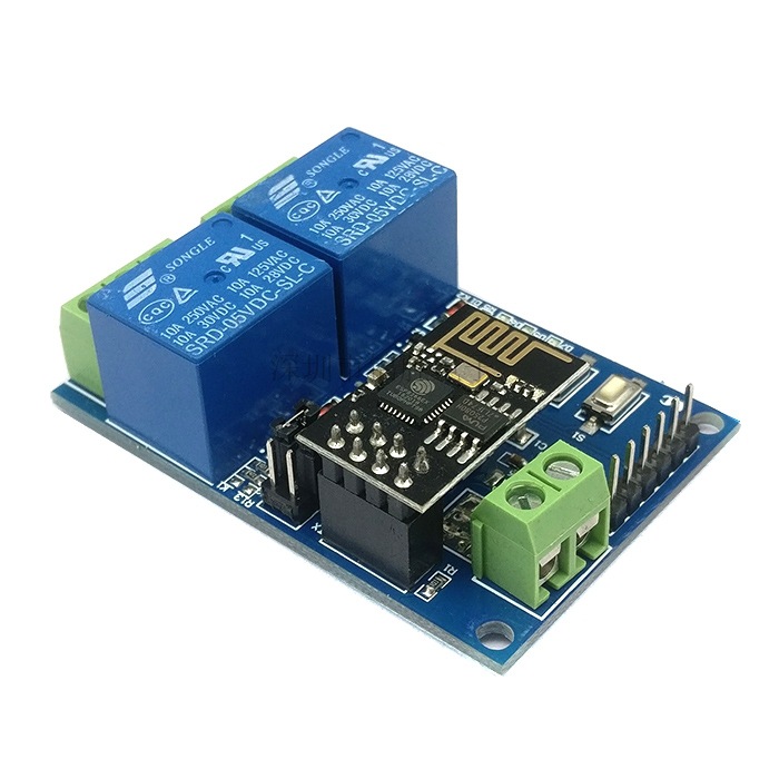 12v ESP8266 dual WiFi relay Internet of Things Smart Home Phone APP remote control switch
