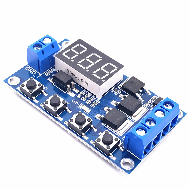 Trigger cycle timing delay switch circuit dual MOS control board instead of relay Module 12 24V