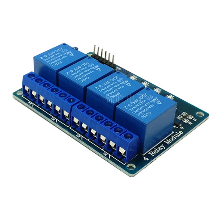 Four-way relay extended version 5V with optocoupler isolation support AVR/51/PIC microcontroller