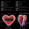 51 Single-Chip Microcomputer Heart Kit Led Heart-Shaped Flowing Water Lamp DIY Production Parts Colorful Glare Digital Welding Practice