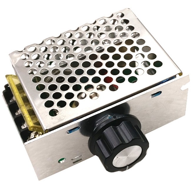 4000W high-power thyristor electronic voltage regulator dimming speed regulation temperature regulation with insurance shell