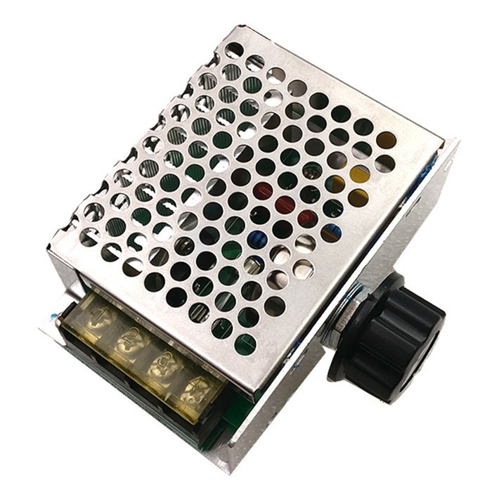 4000W high-power thyristor electronic voltage regulator dimming speed regulation temperature regulation with insurance shell