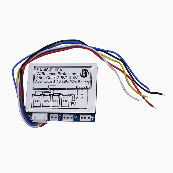 4 strings of 12.8V lithium iron phosphate protection plates 4 strings of 14.8V lithium battery protection plates with balanced 100A sub-ports