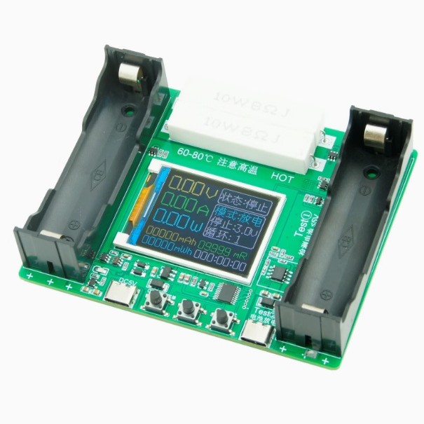 18650 lithium battery detector battery capacity measurement maH/mwH high precision display measurement module automatic
