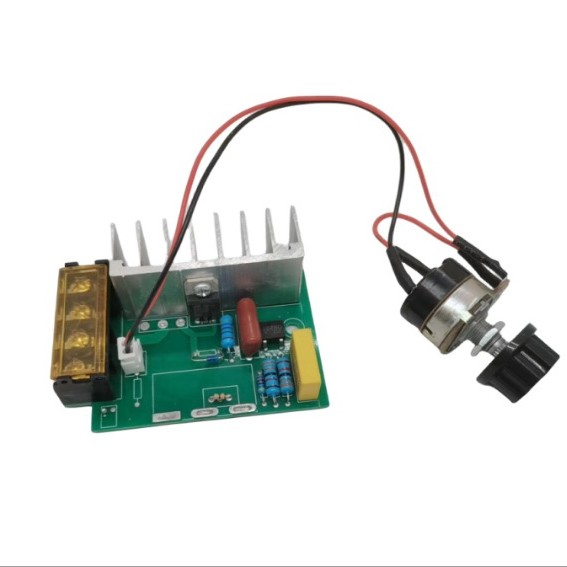 4000W high-power thyristor electronic voltage regulator dimming speed regulation temperature regulation with insurance shell