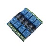 8-way 12V 10A optocoupler isolation relay module