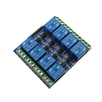 8-way 12V 10A optocoupler isolation relay module