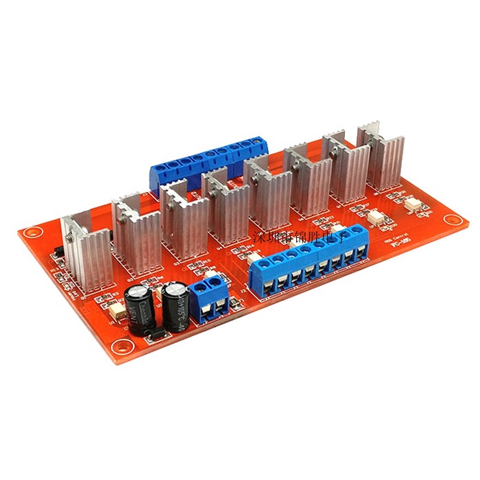 8-way DC PLC amplifier board isolation IO protection board optocoupler isolation power output board intermediate relay power amplifier