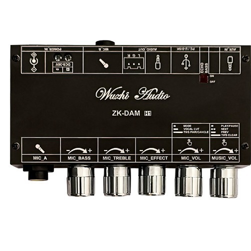 DAM H1 Karaoke Mixer front-level effect microphone karaoke singing with Bluetooth USB flash drive decoding