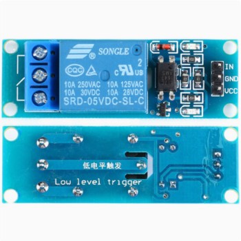 1-channel 5V 12V relay module with optocoupler isolation relay microcontroller expansion board low level trigger