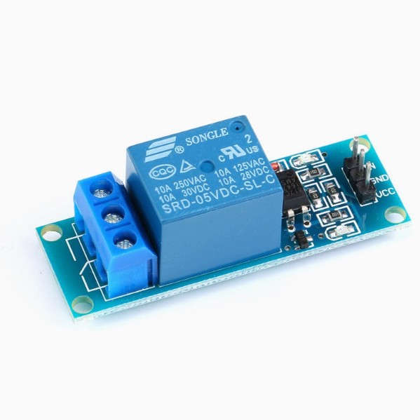 1-channel 5V 12V relay module with optocoupler isolation relay microcontroller expansion board low level trigger