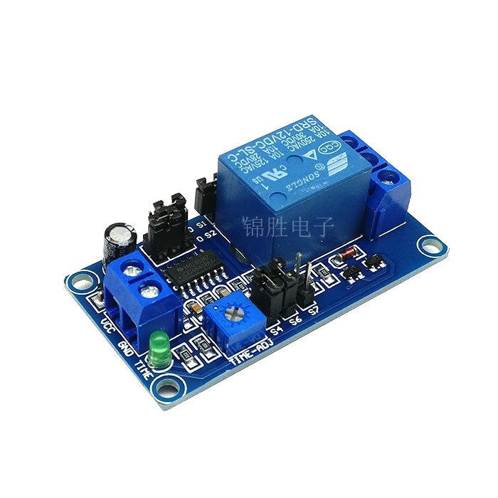 Power-on delay relay module disconnect function 5V12V delay circuit board