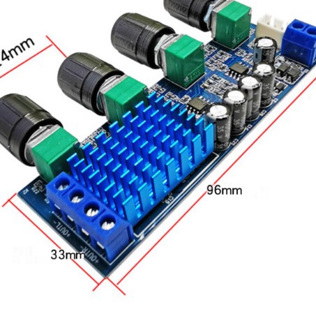 XH-M577 digital amplifier board TPA3116D2 audio amplifier board high power tuning board operational amplifier 12-24V