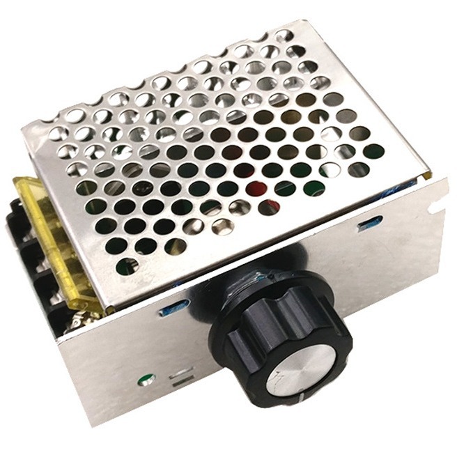 4000W high-power thyristor electronic voltage regulator dimming speed regulation temperature regulation with insurance shell