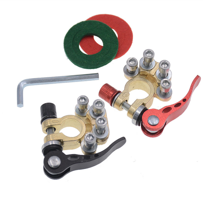 Car battery clamp modified battery connector Terminal porous wiring clip quick release battery pile head