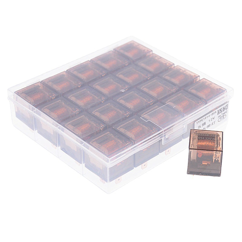 Car Relay 80A Car Waterproof with Indicator Light Relay Car Modified Headlight Relay Durable