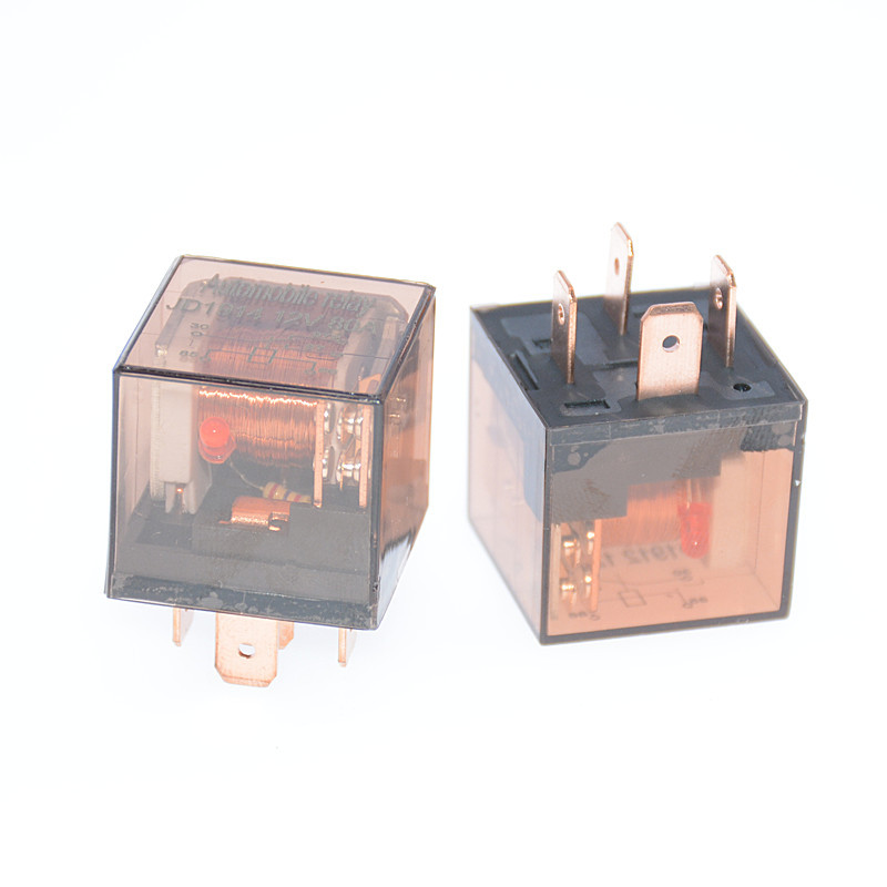 Car Relay 80A Car Waterproof with Indicator Light Relay Car Modified Headlight Relay Durable