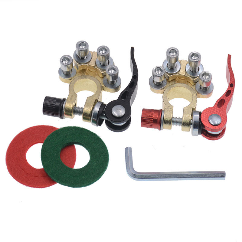 Car battery clamp modified battery connector Terminal porous wiring clip quick release battery pile head