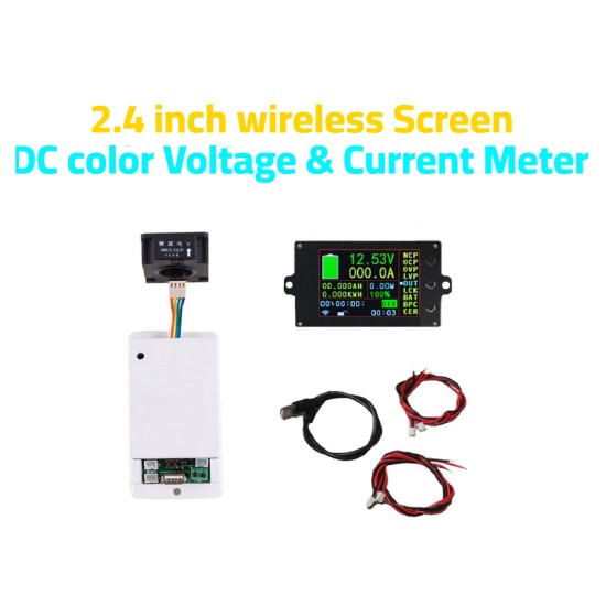 Wireless Battery Monitor Meter DC 120V 300A VOLT AMP AH SOC Remaining Capacity Wireless Battery Monitor Meter DC 120V 300A VOLT AMP AH SOC Remaining Capacity